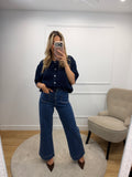 Jean WIDE LEG - BLEU