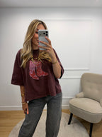 T-shirt Santiags - Bordeau