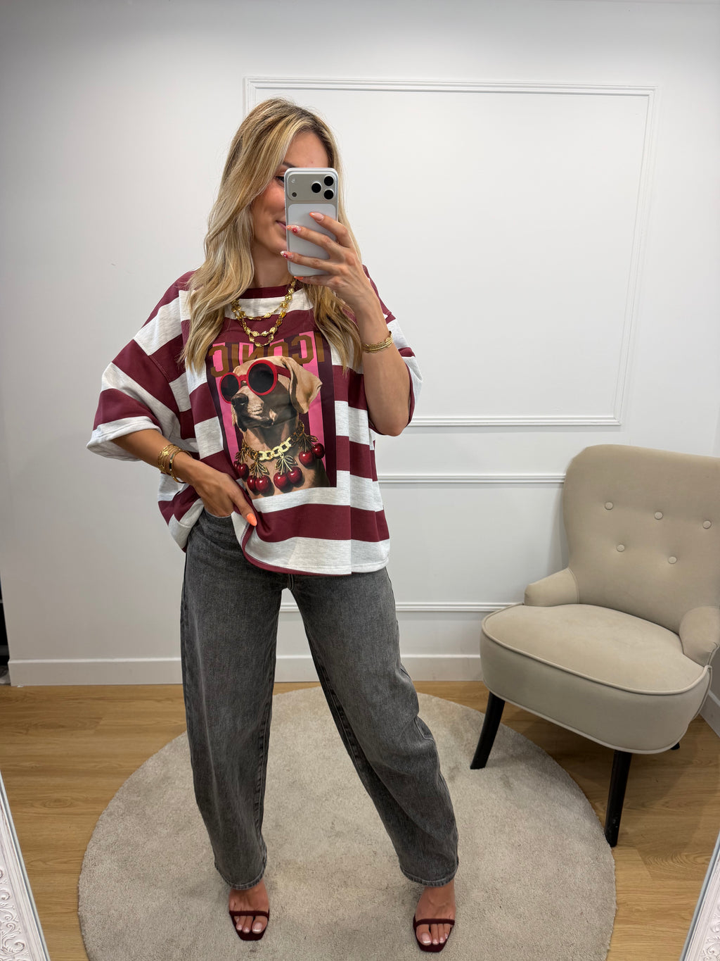 T-shirt Cherry - Bordeaux