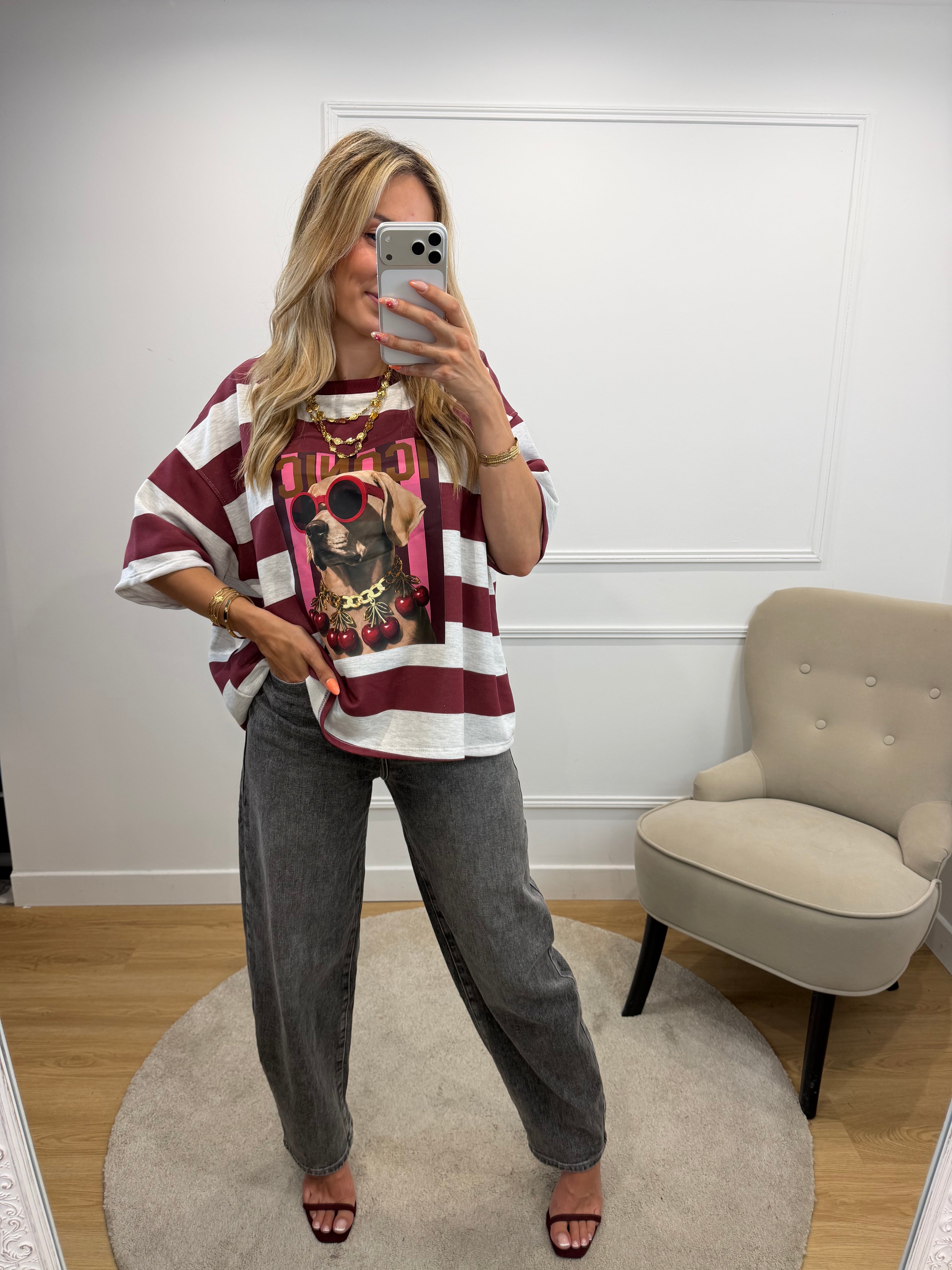 T-shirt Cherry - Bordeaux