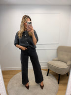 Jean WIDE LEG - GRIS