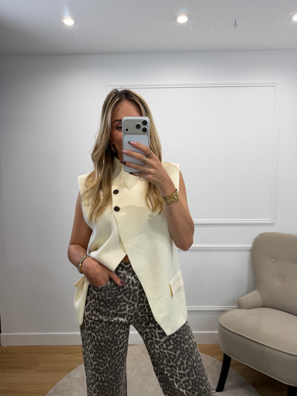 Gilet ELIO - Ecru