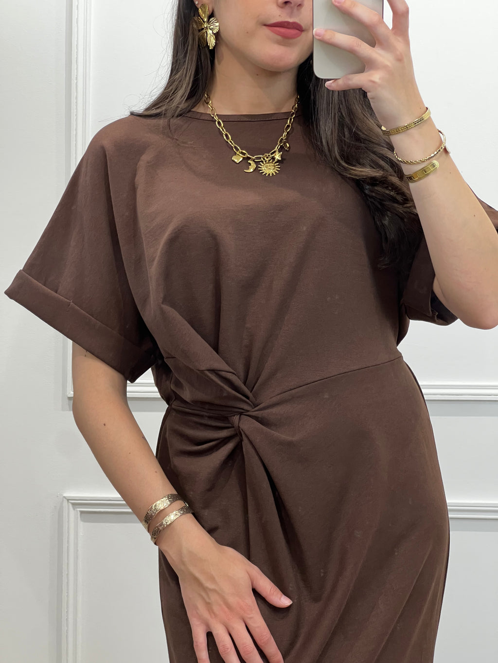 Robe t-shirt - choco