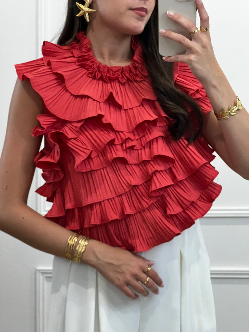 Top MAO - Rouge foncé