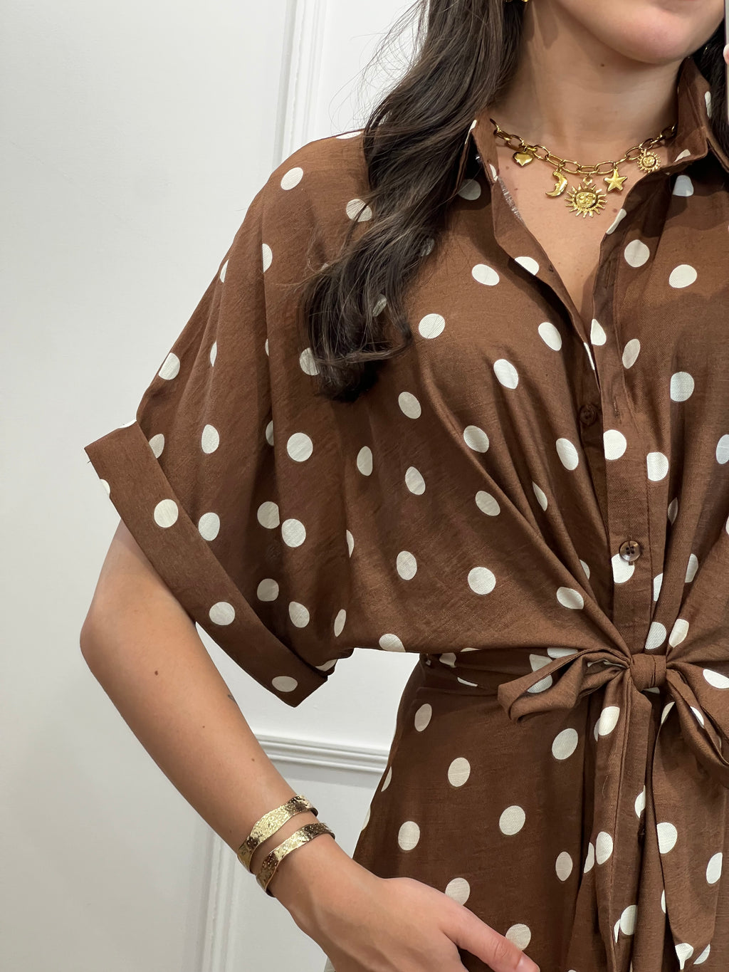 Robe longue à pois - Choco