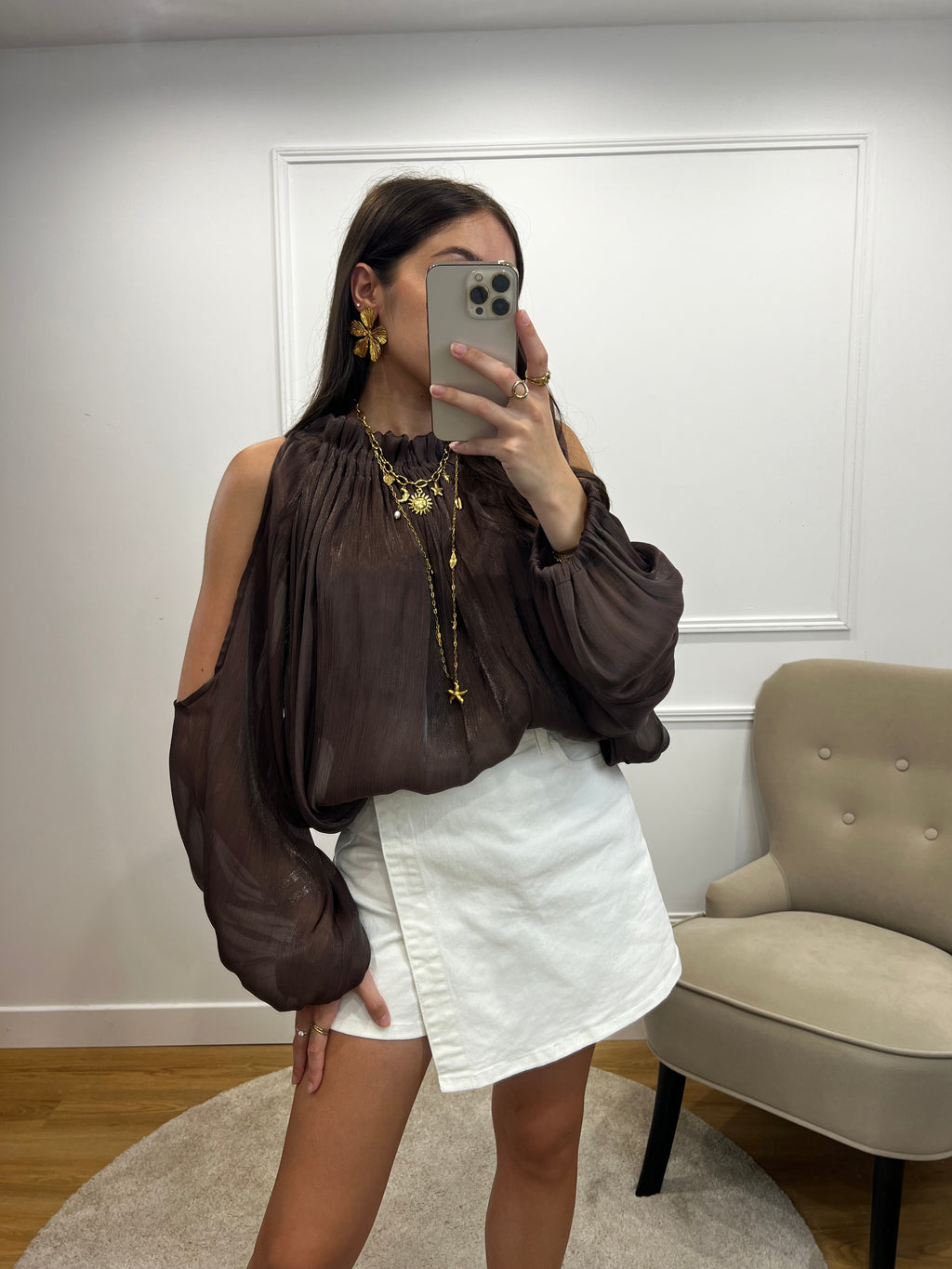 Blouse LUNA - Choco