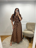 Robe longue à pois - Choco