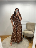 Robe longue à pois - Choco
