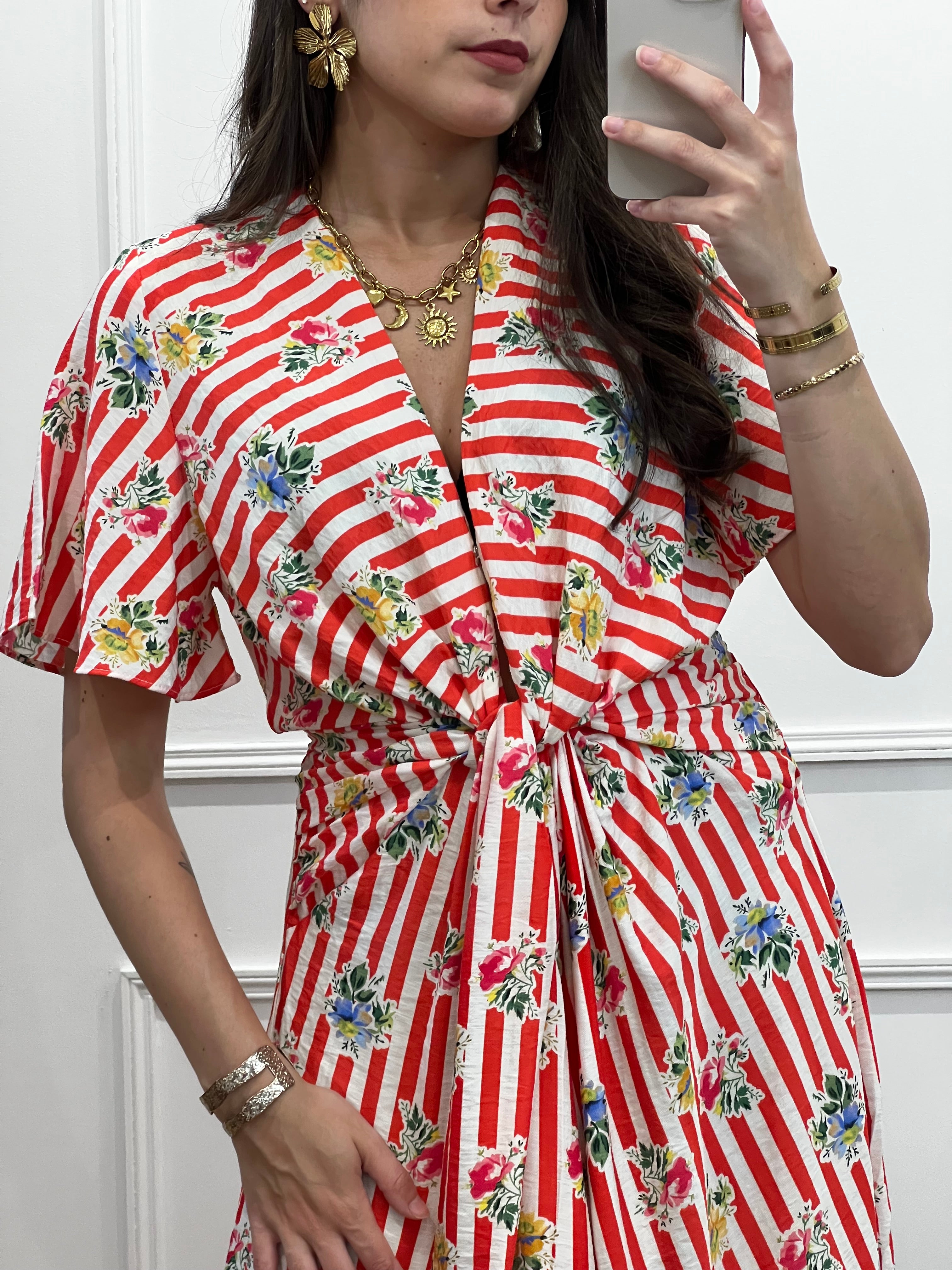 Robe longue à rayures DOLCE VITA
