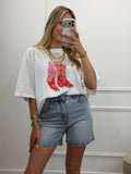 T-shirt Santiags - Blanc