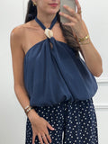 Top Karen - Bleu Marine