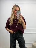 Gilet VICTOR manches courtes - BURGUNDY