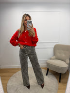 Gilet alpaga MARCEAU - ROUGE