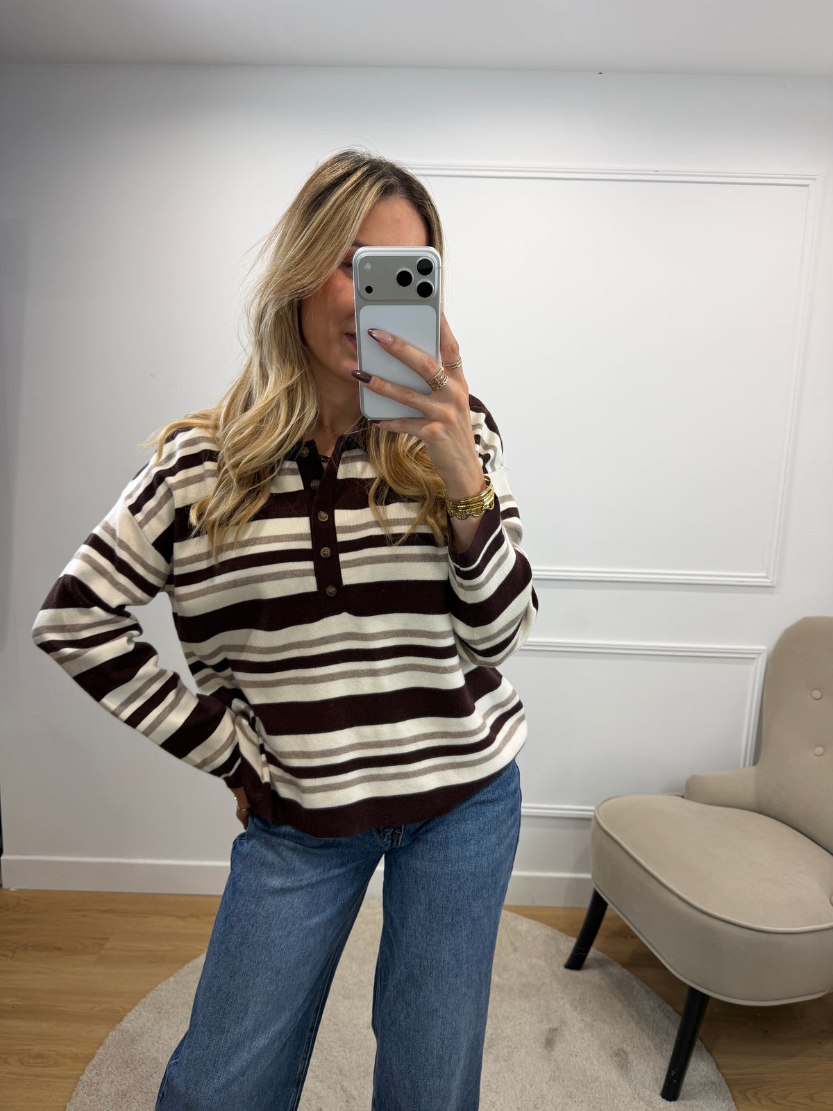 Pull Polo Chocolat