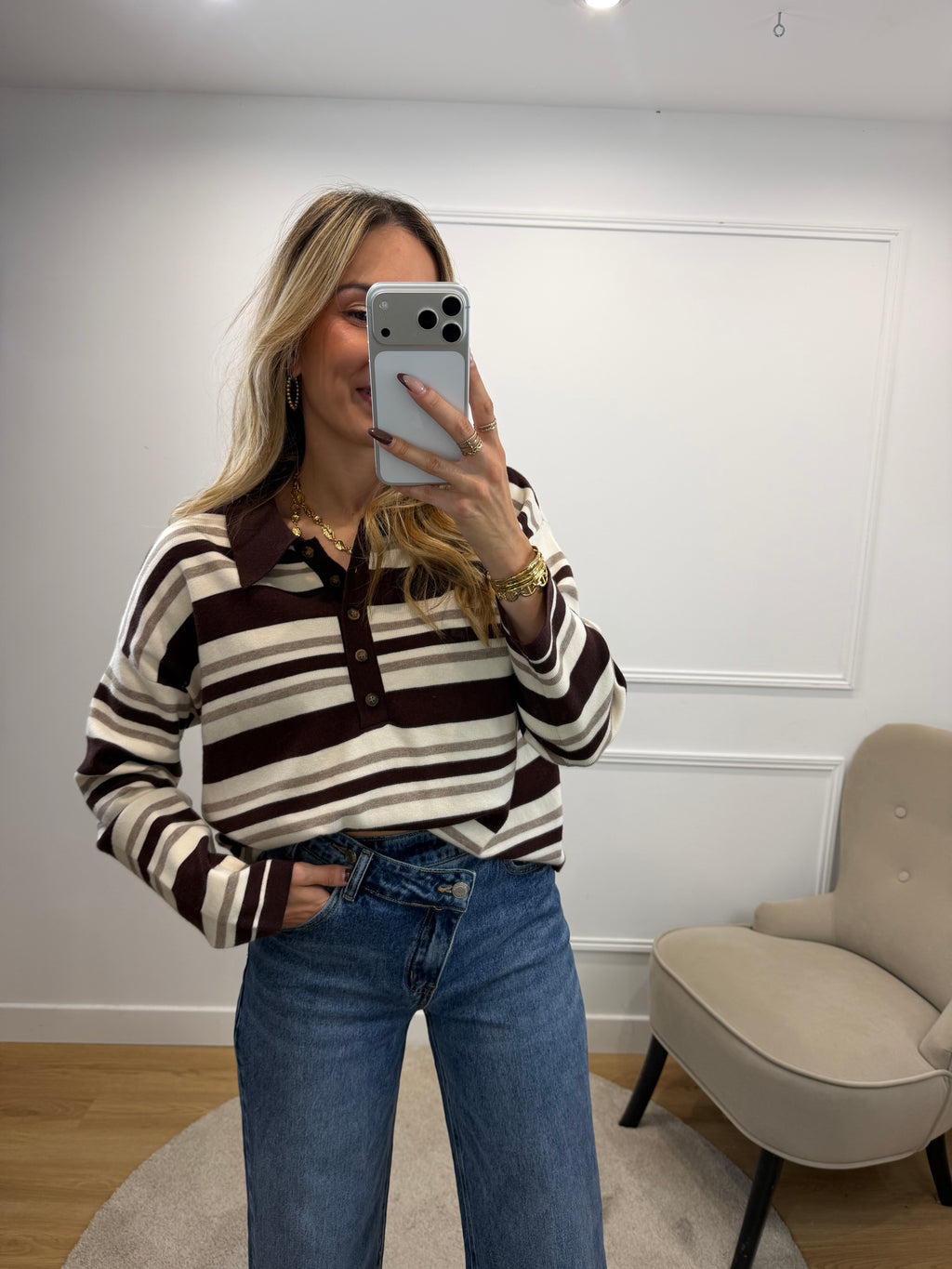 Pull Polo Chocolat