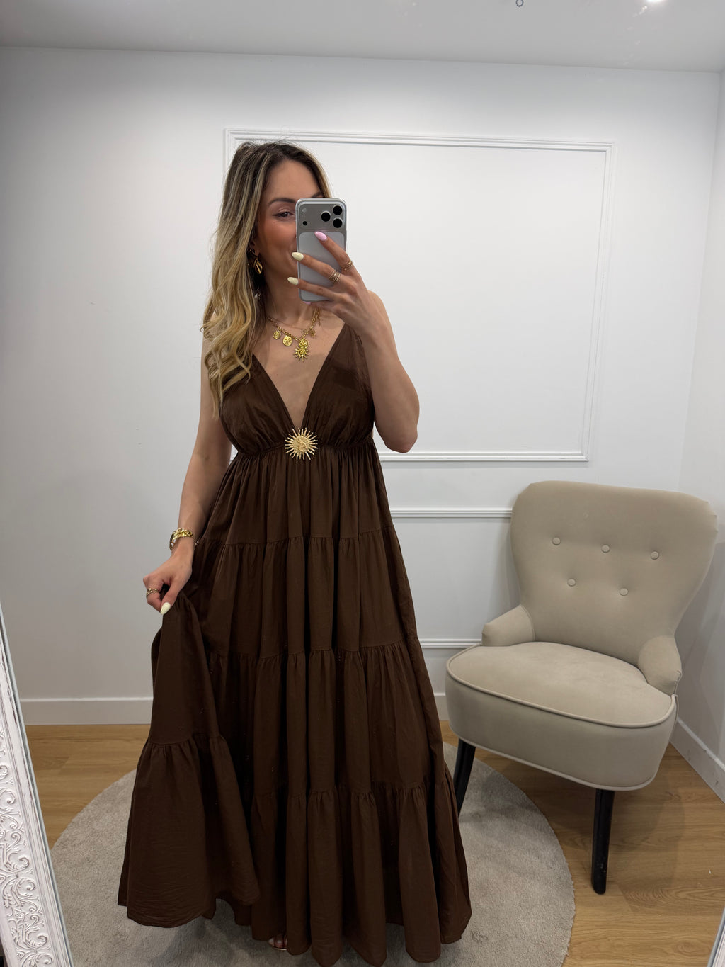 Robe SUN longue - Choco