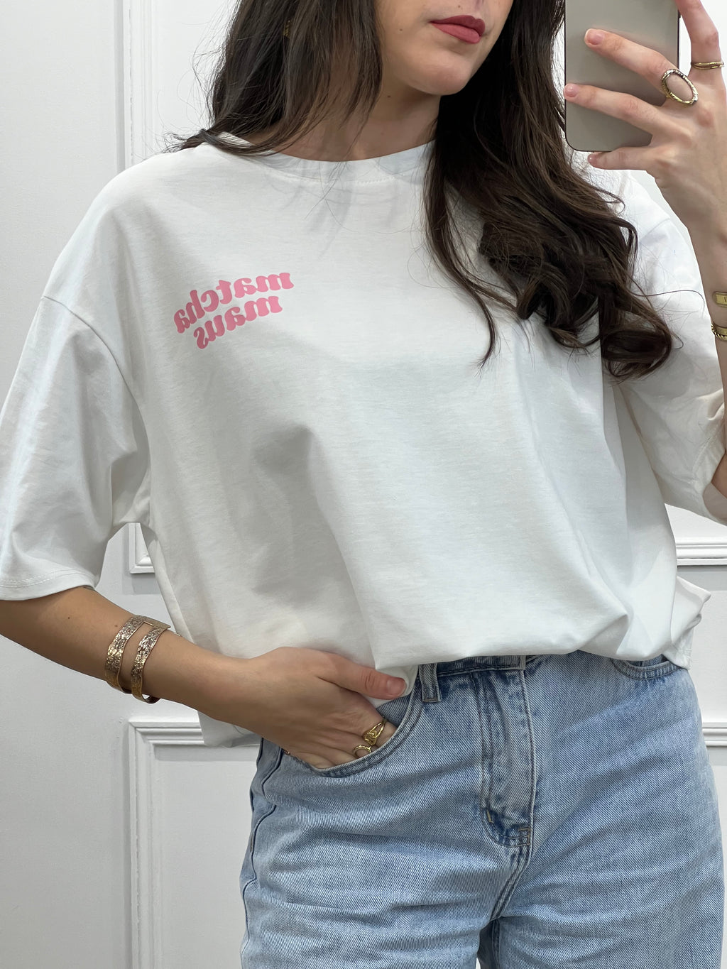 T-shirt MATCHA - Blanc