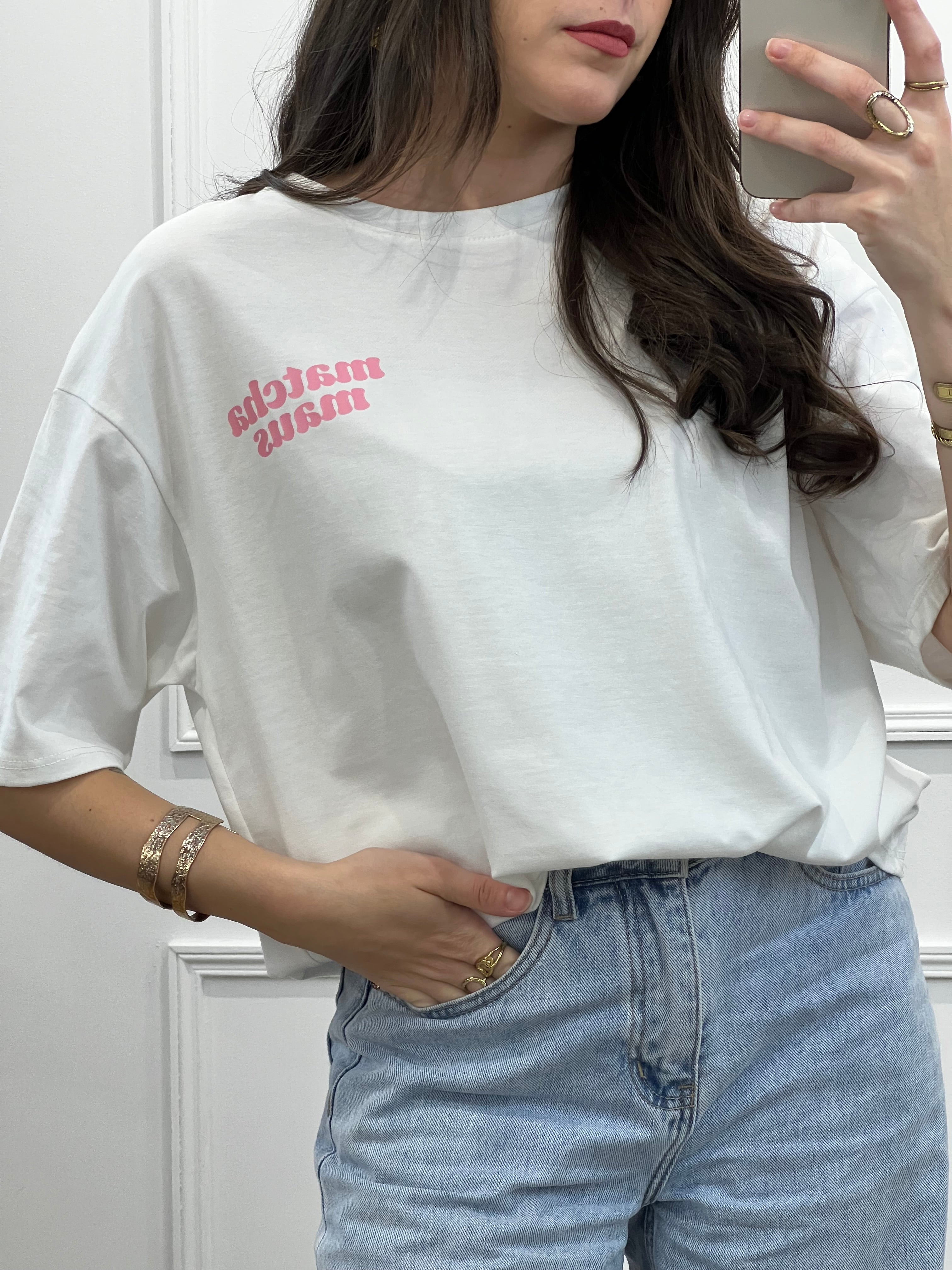T-shirt MATCHA - Blanc