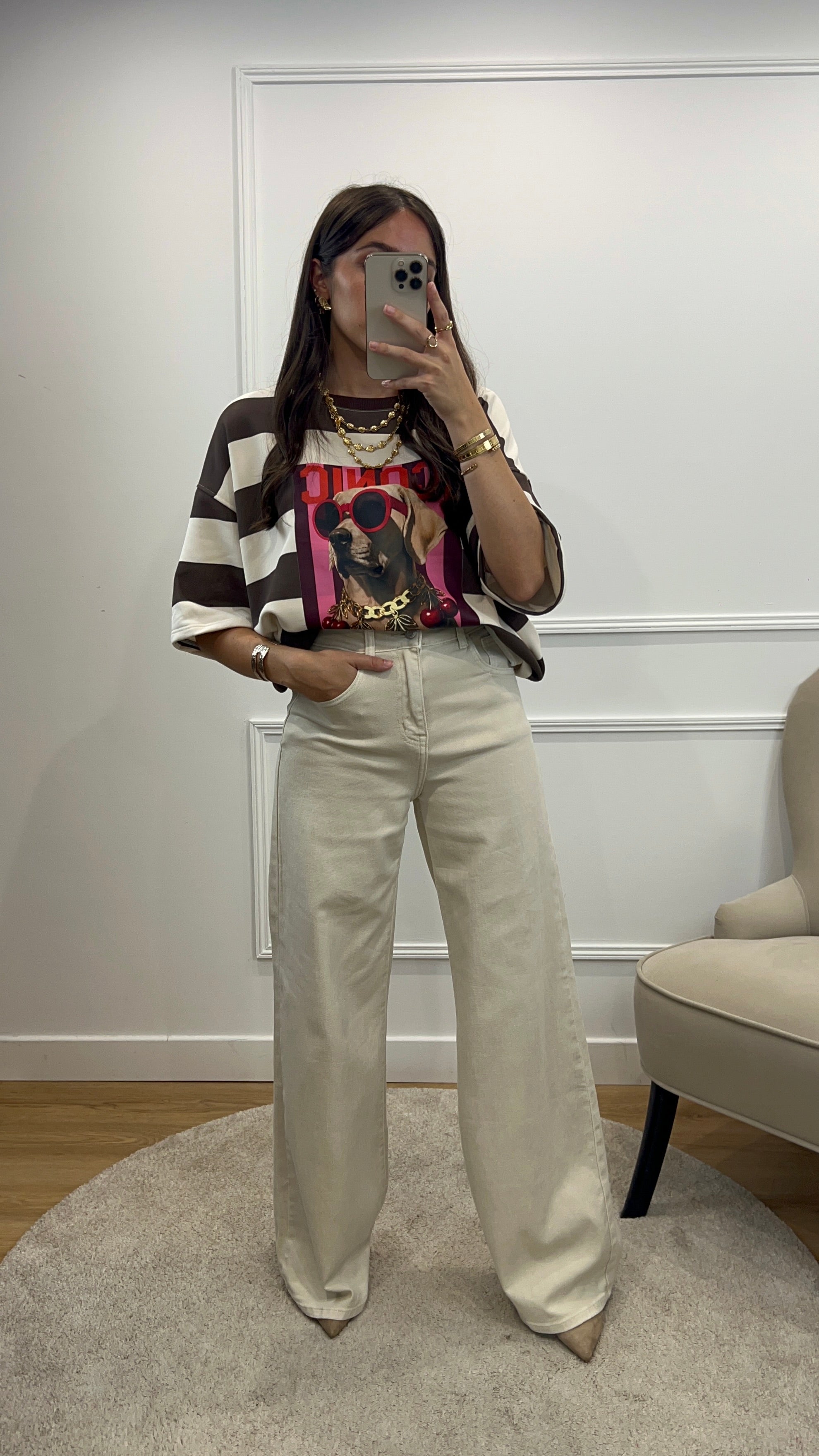 T-shirt Cherry - Chocolat