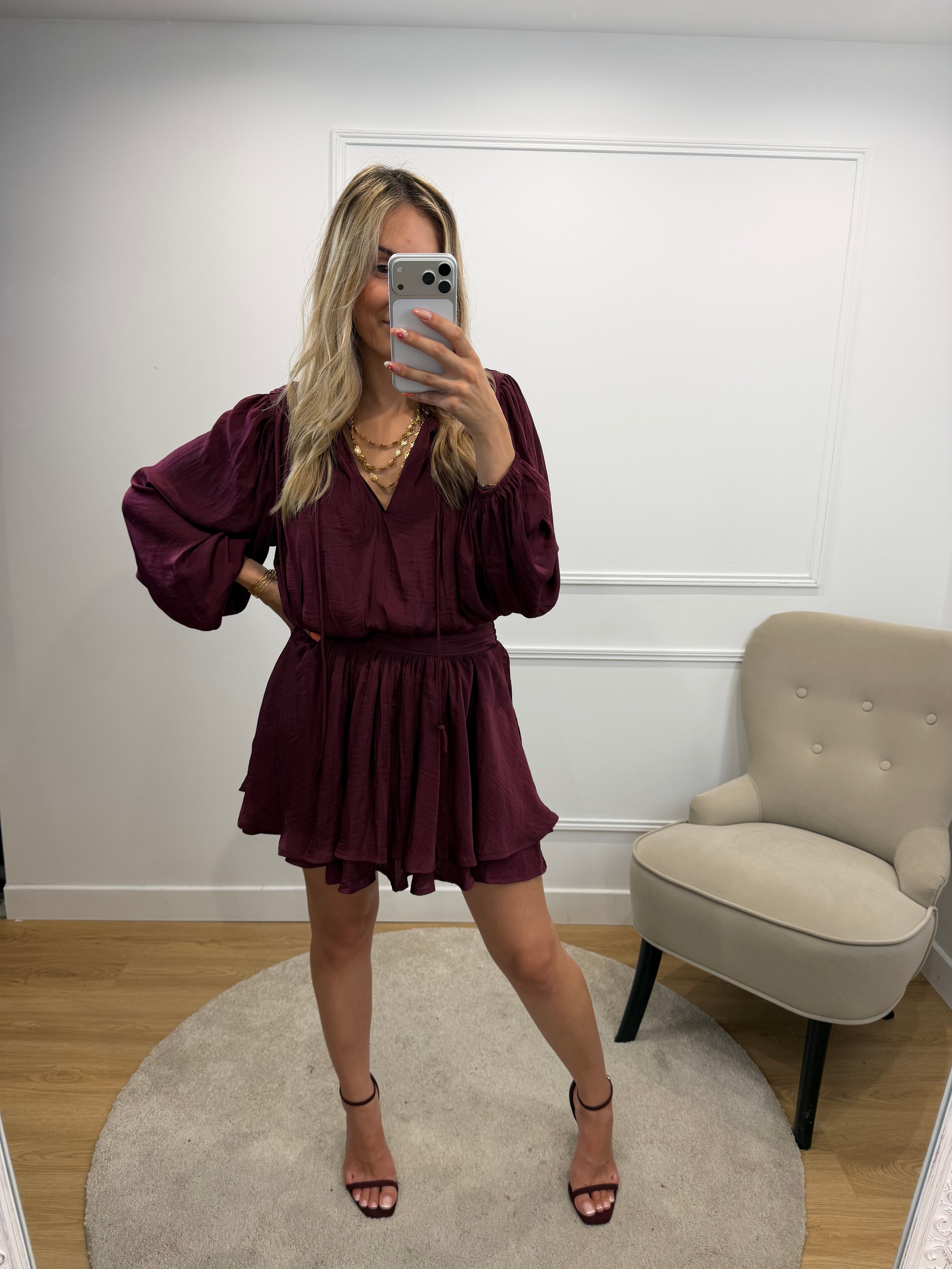 Robe Maya - Bordeaux