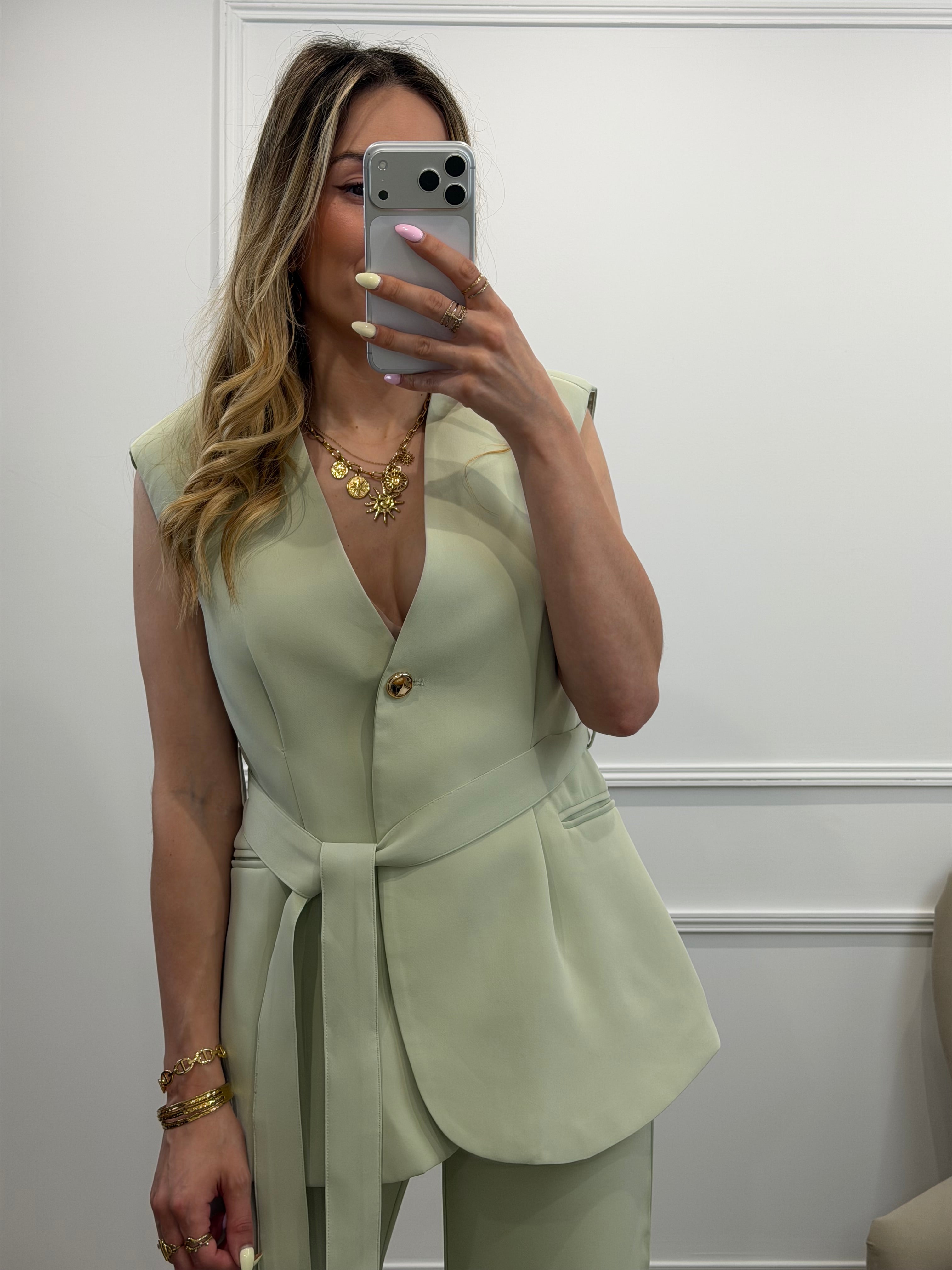 Gilet Emile - Vert d'eau