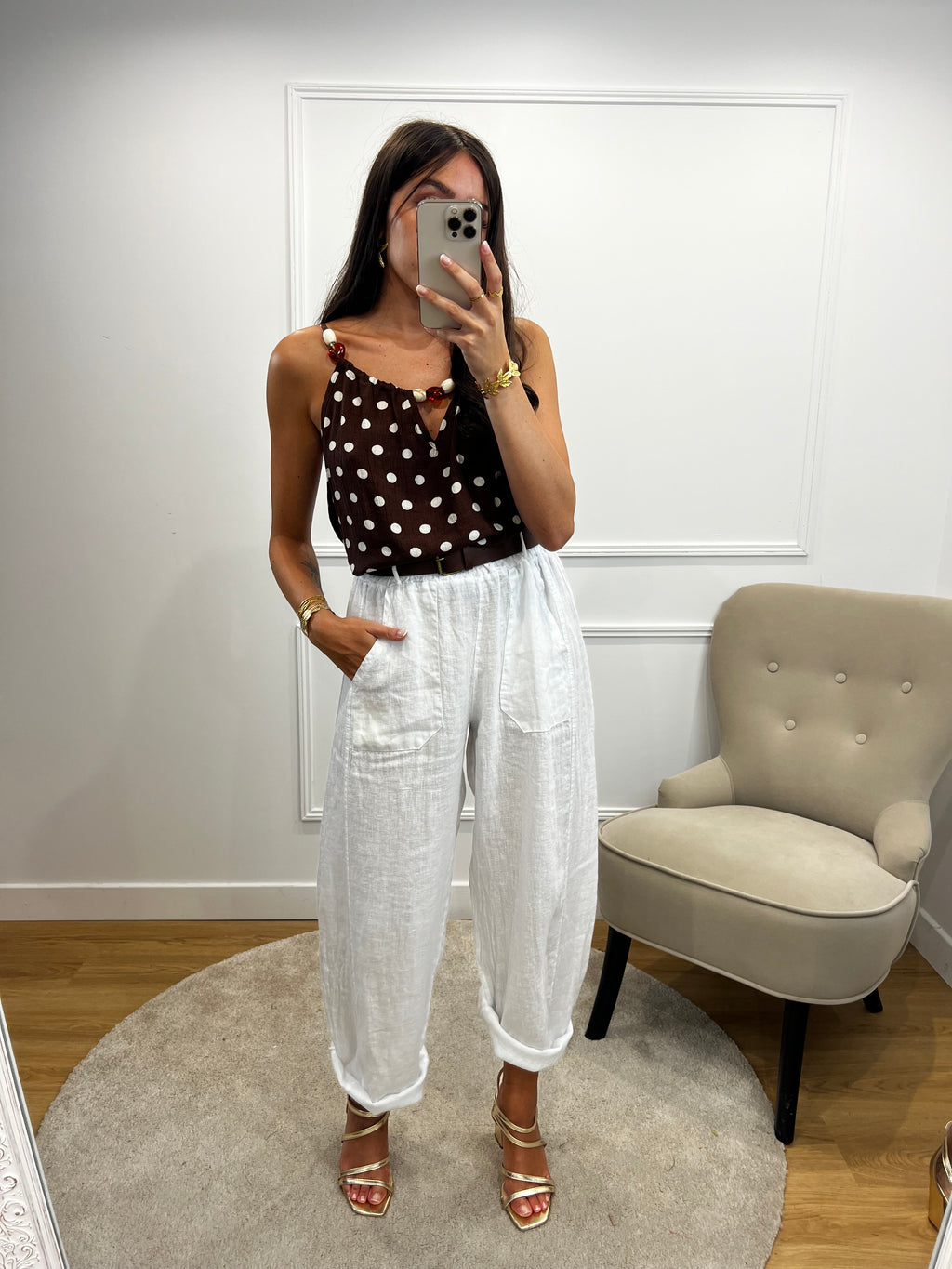 Pantalon Ballon Lin - Blanc