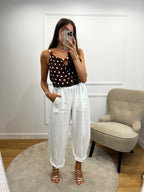 Pantalon Ballon Lin - Blanc