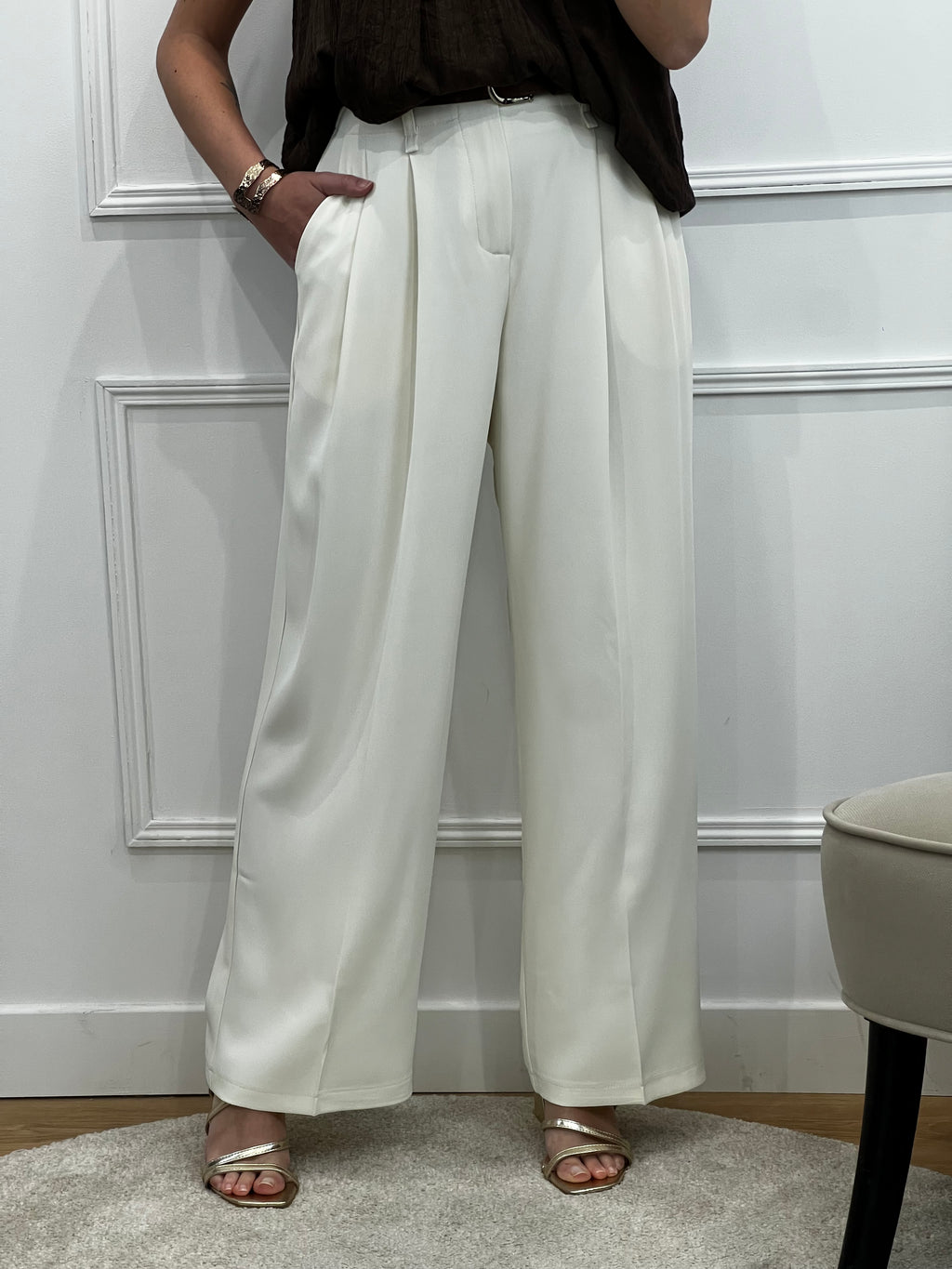 Pantalon AMBROISE - Ecru