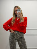 Gilet alpaga MARCEAU - ROUGE