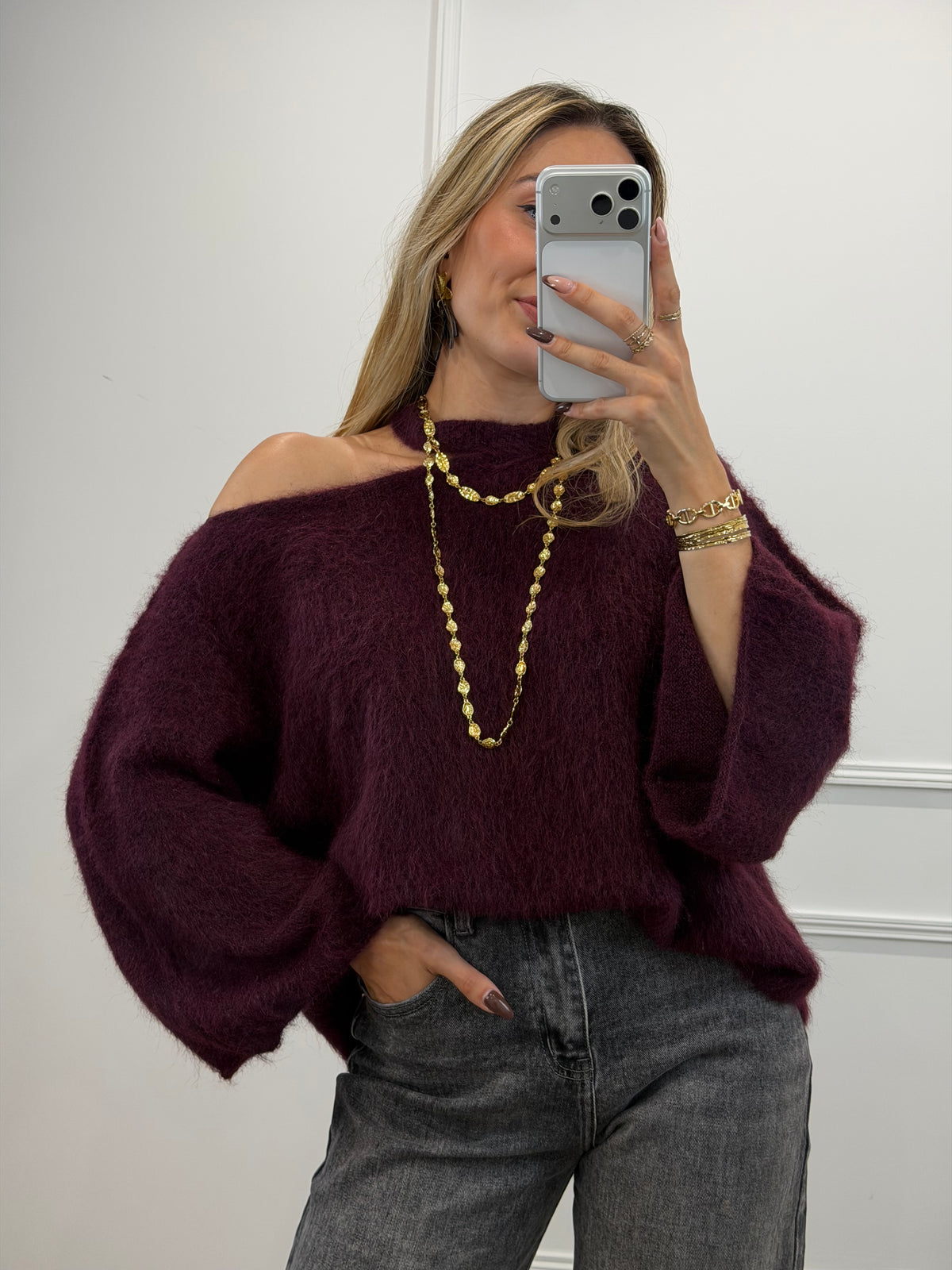 Pull Aria - Bordeaux