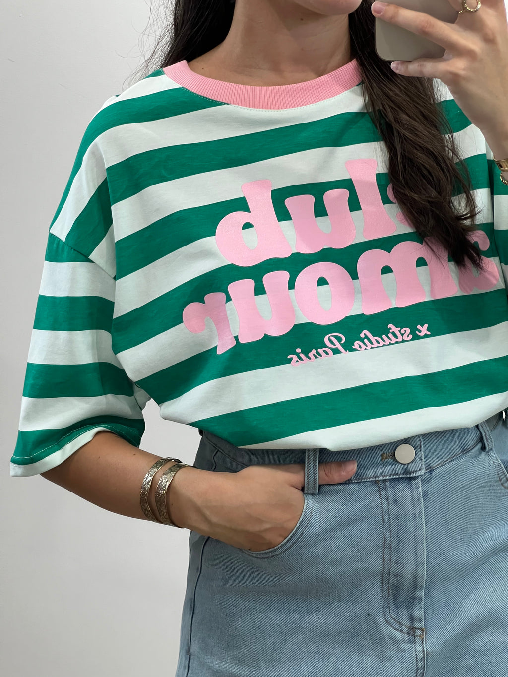 T-shirt Club Amour - Vert