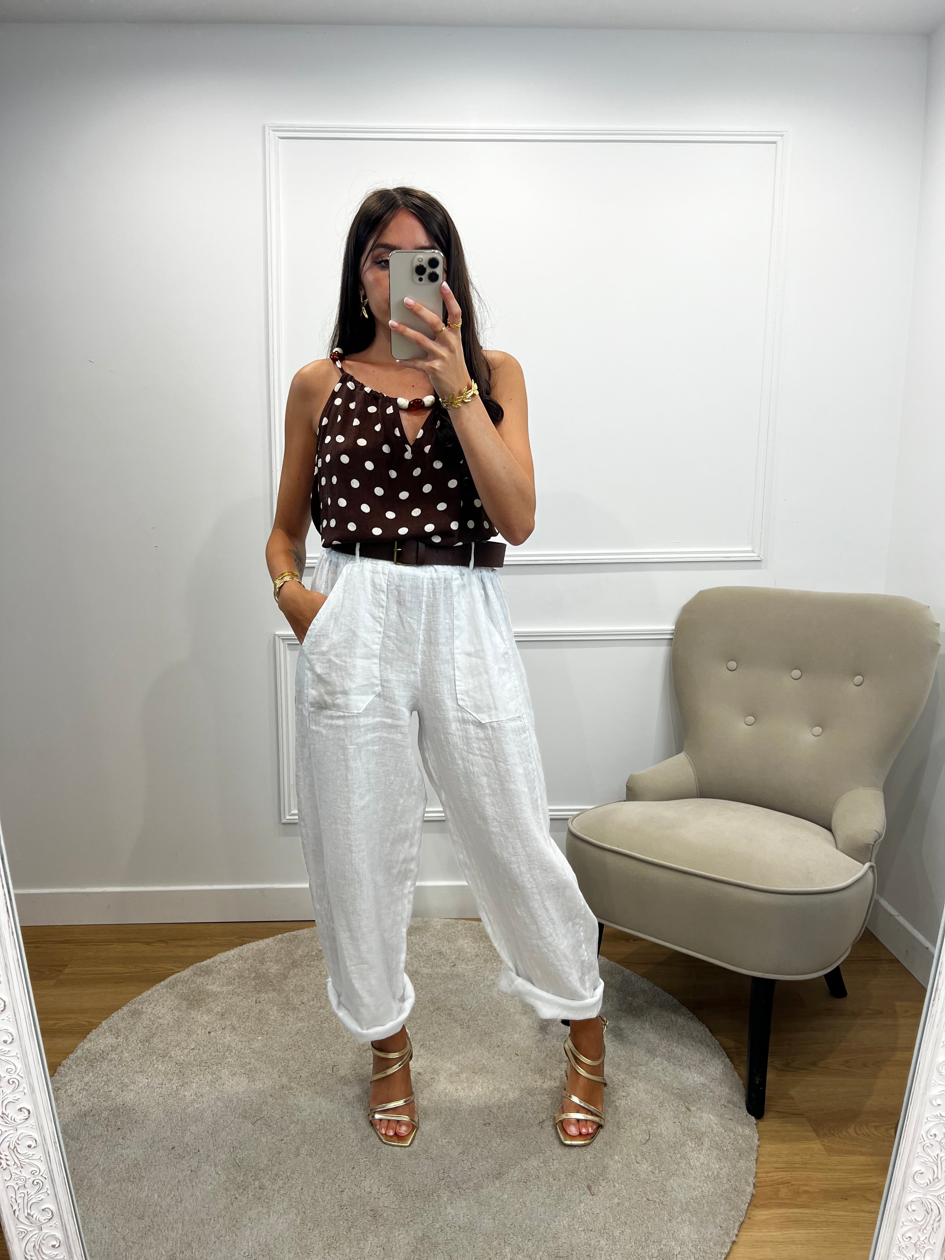 Pantalon Ballon Lin - Blanc
