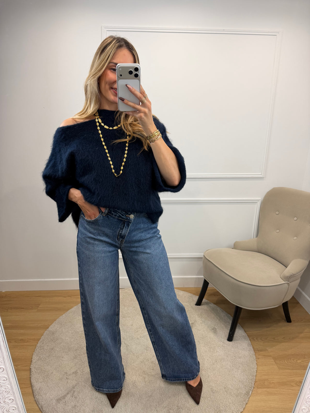 Pull Aria - Bleu Marine