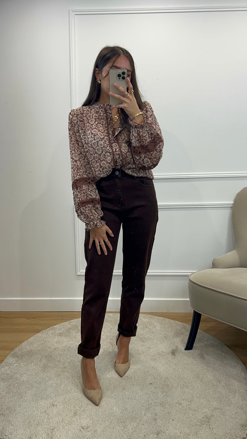 Blouse Amanda - Chocolat