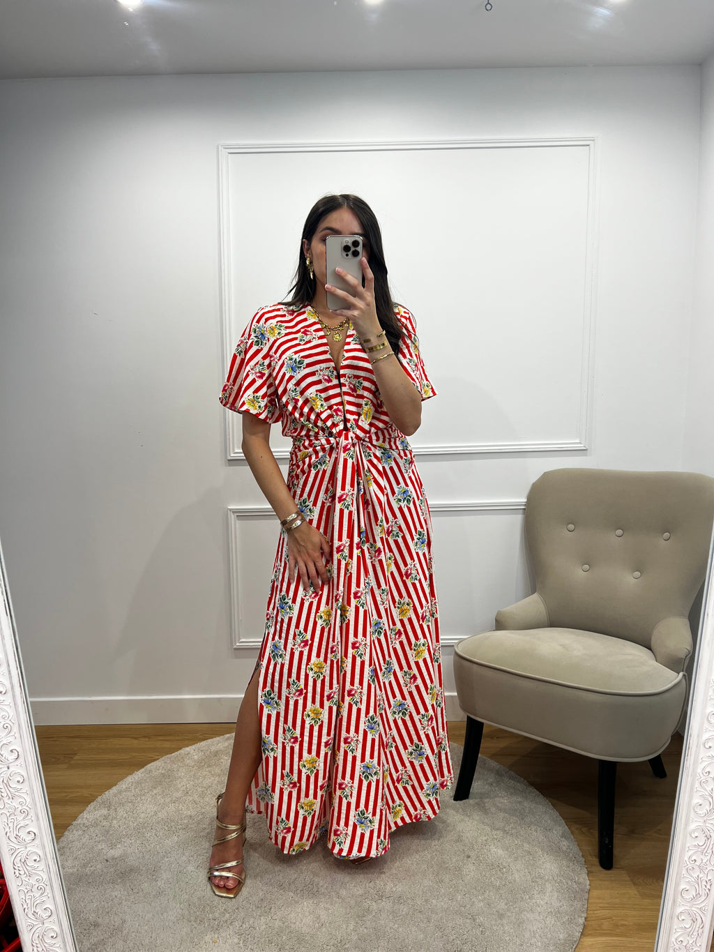 Robe longue à rayures DOLCE VITA