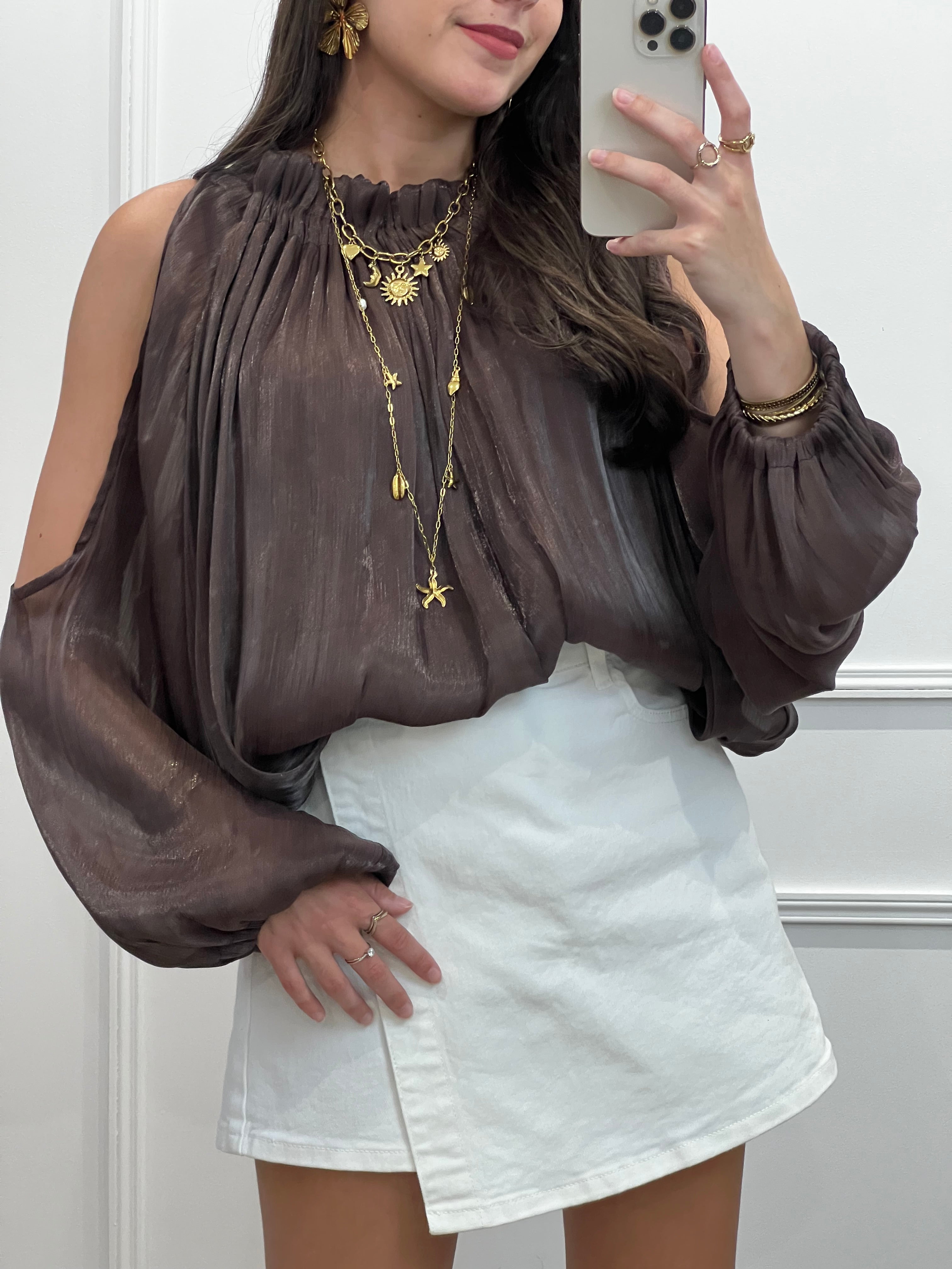 Blouse LUNA - Choco