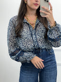 Blouse Amanda - Bleu marine