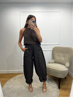 Pantalon Ballon Lin - Chocolat