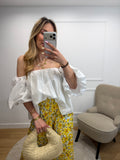 Top BARDOT - Blanc