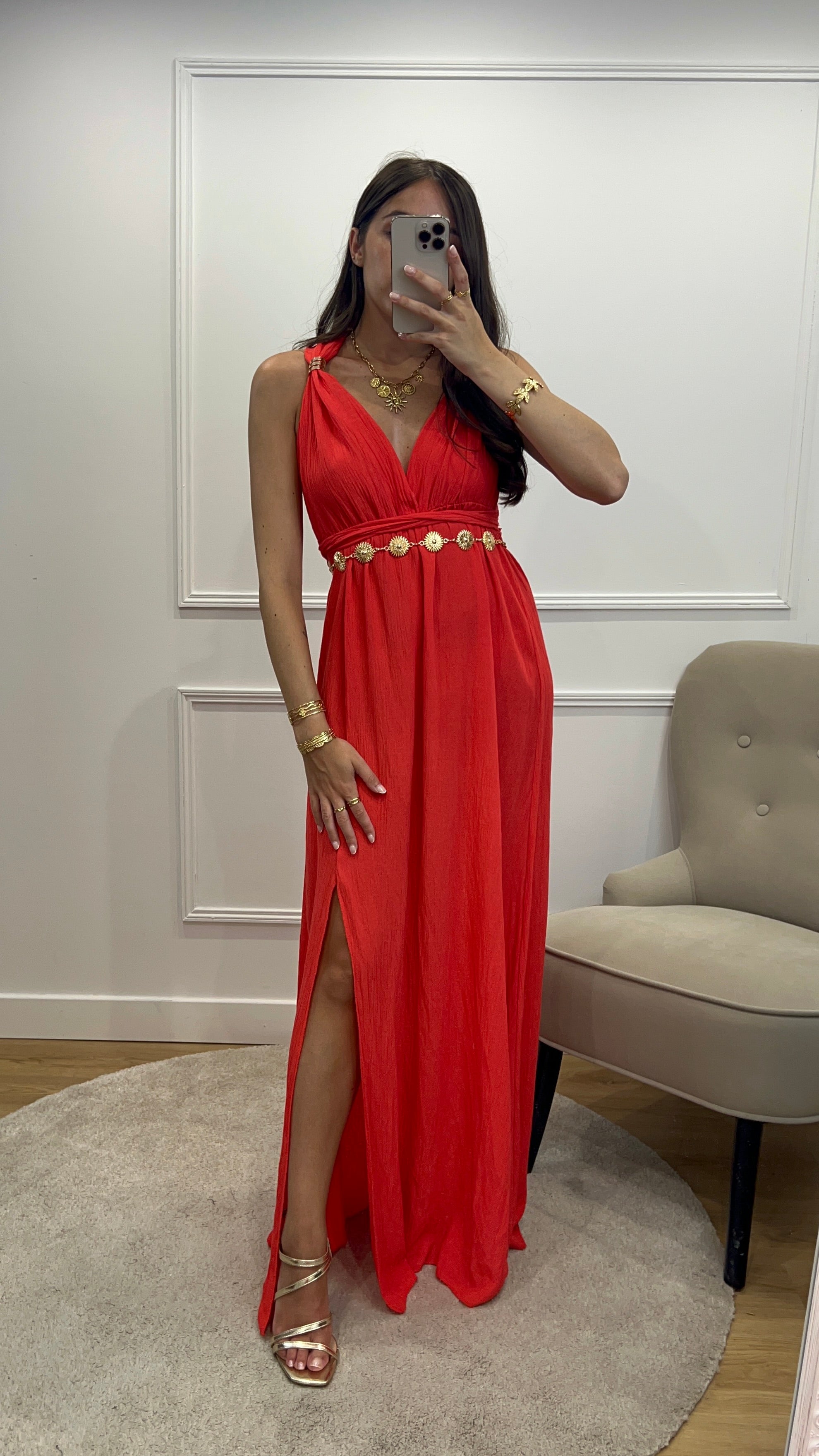 Robe Melia - Corail
