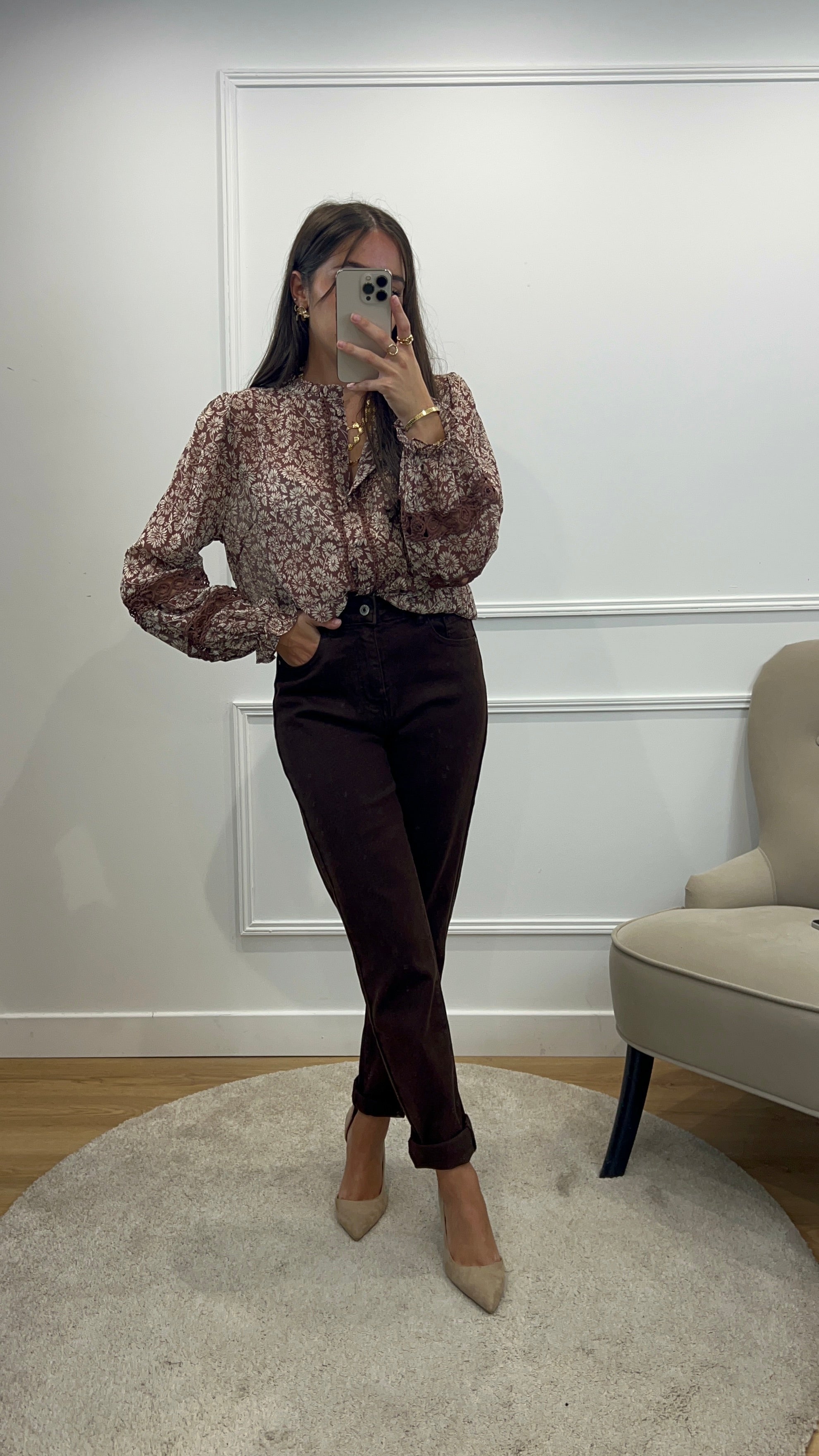 Blouse Amanda - Chocolat