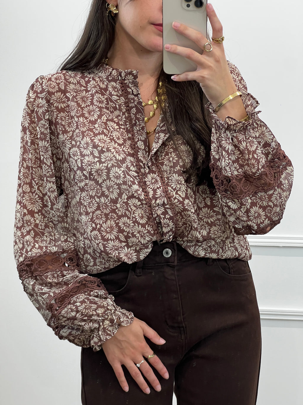 Blouse Amanda - Chocolat