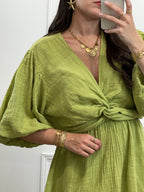 Robe Ambre - Vert olive