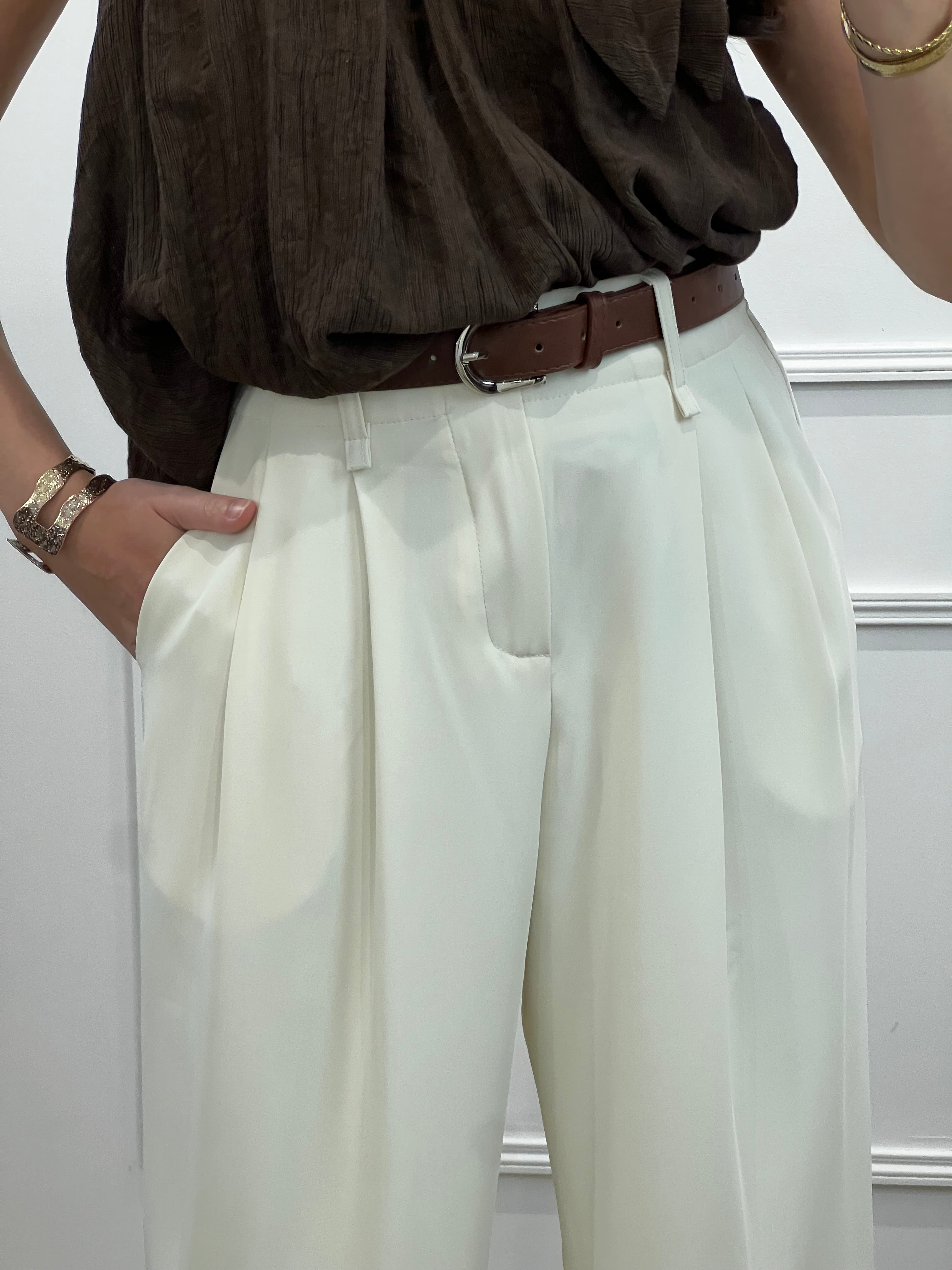 Pantalon AMBROISE - Ecru