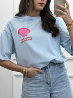 T-shirt THE SEA - Bleu pastel