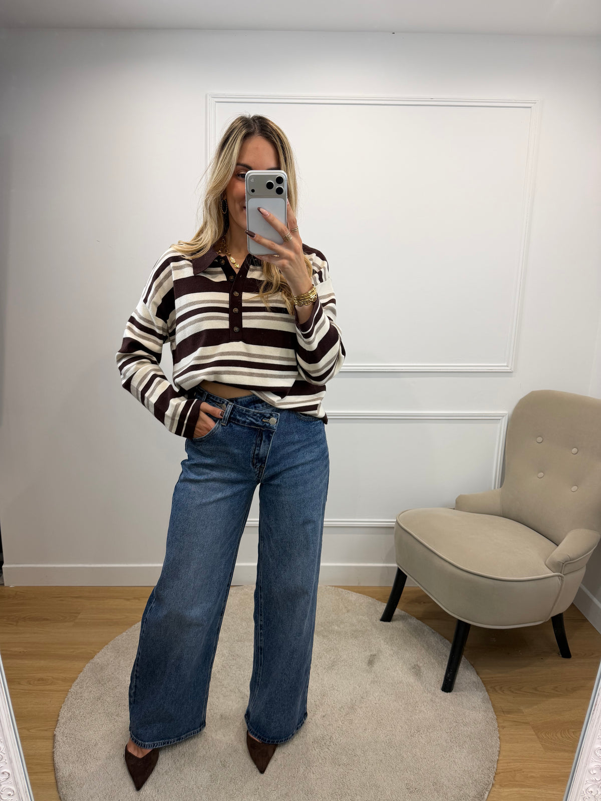 Pull Polo Chocolat