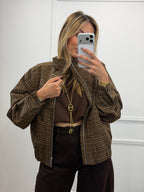 Veste motifs à carreaux