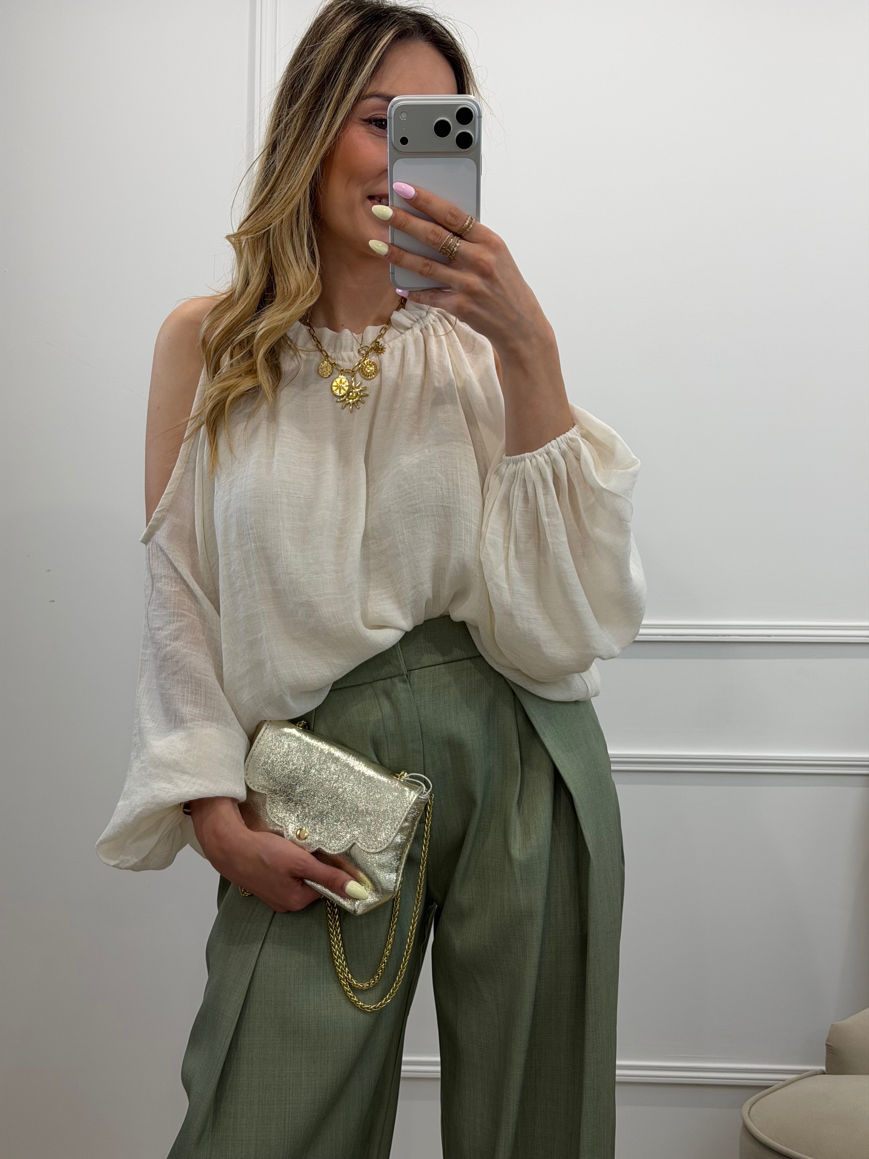 Pantalon à pinces Léon - Vert d'eau
