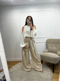 Pantalon à pinces Léon - Beige