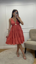 Robe SUN courte - Terracotta
